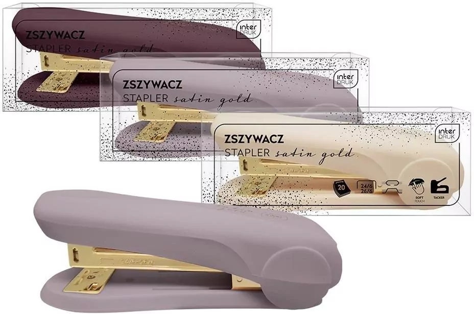 Zszywacz Satin Gold. Mix - tantis.pl