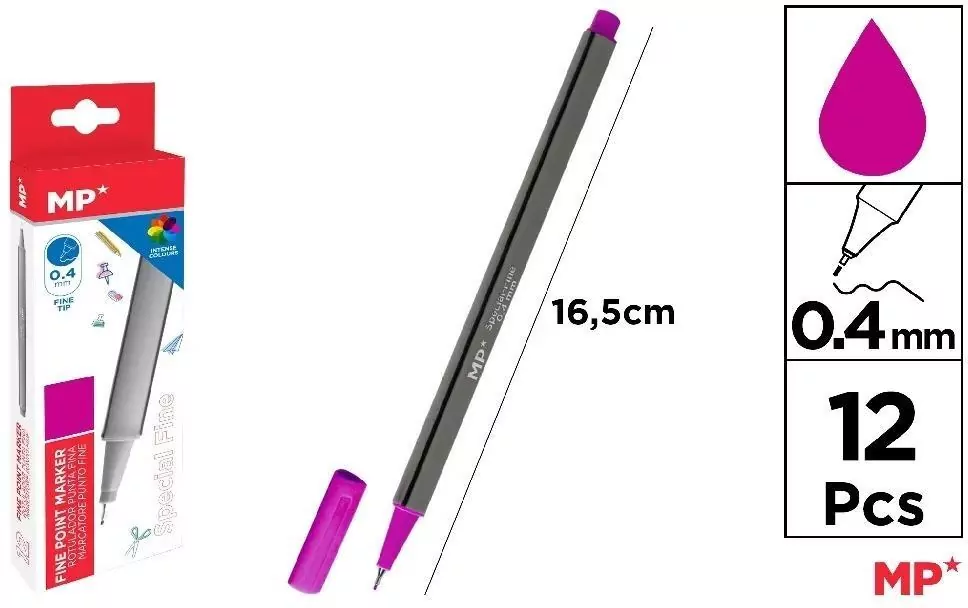 Cienkopis 0.4mm purpurowy - tantis.pl