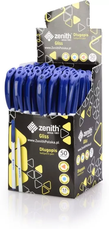 Długopis Gliss 0,5 mm niebieski Zenith - tantis.pl