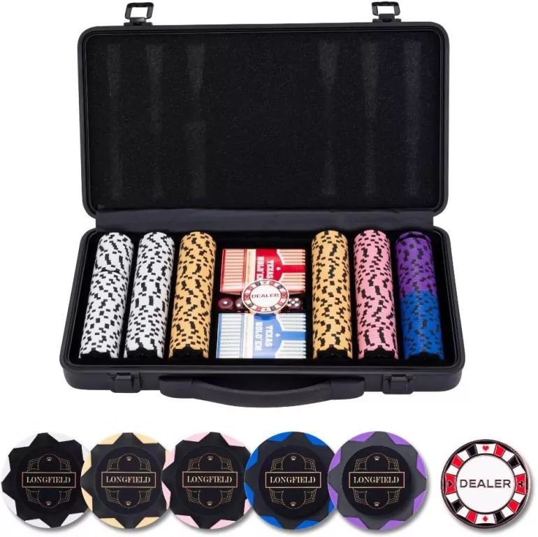 Zestaw pokerowy 300 żetonów bez nominałów 14g - tantis.pl