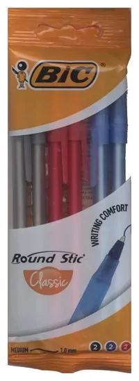 Długopis Round Stic Classic BIC. 6 sztuk - tantis.pl