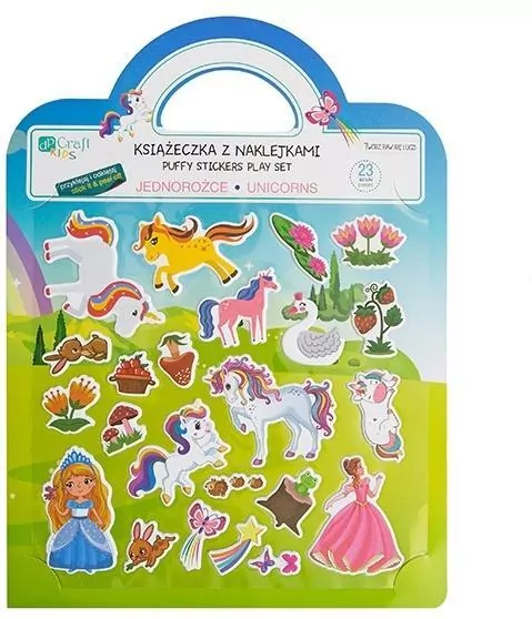Książeczka z naklejkami - Jednorożce - tantis.pl
