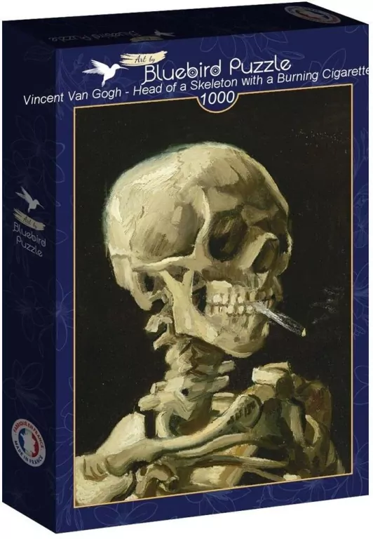 Puzzle 1000 Van Gogh, Głowa szkieletu z płonącym.. - tantis.pl