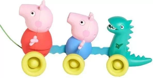 TOMY Toomies. Świnka Peppa rodzinka do ciągnięcia - tantis.pl