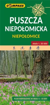 Puszcza Niepołomicka. Niepołomice. Mapa i plan miasta 1: 35 000 / 1:10 000