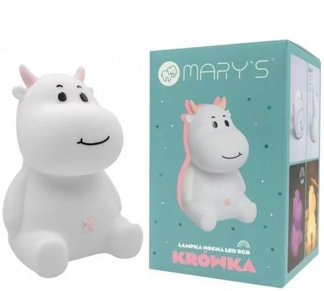 Lampka nocna LED krówka różowa - tantis.pl