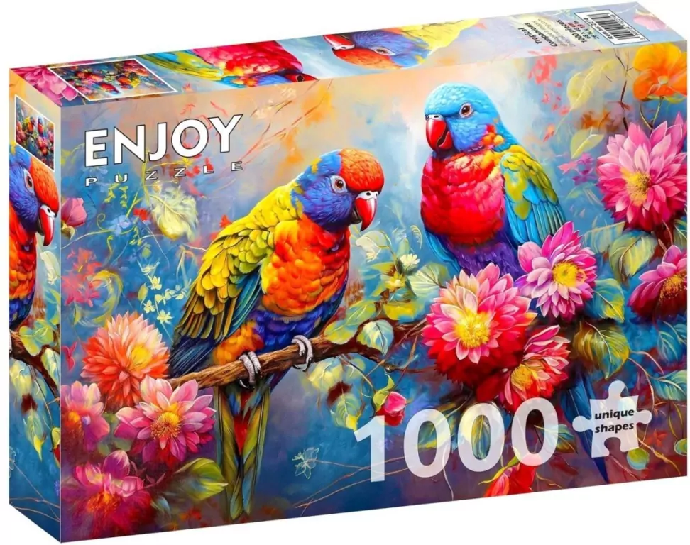 Puzzle 1000 el. Tropikalni towarzysze - tantis.pl