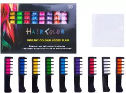 Kreda do włosów 10 kolorowych