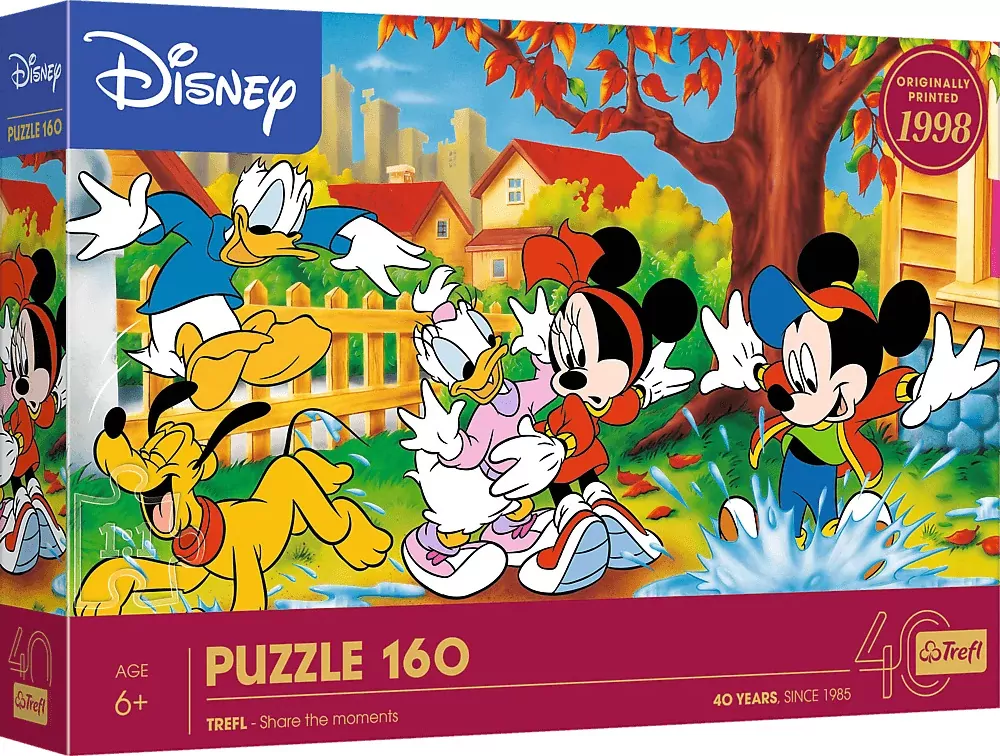 Puzzle 160 Zabawa w kałużach Mickey Mouse TREFL - tantis.pl