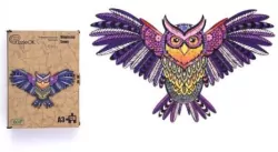 Puzzle drewniane 120. Magiczna sowa A3