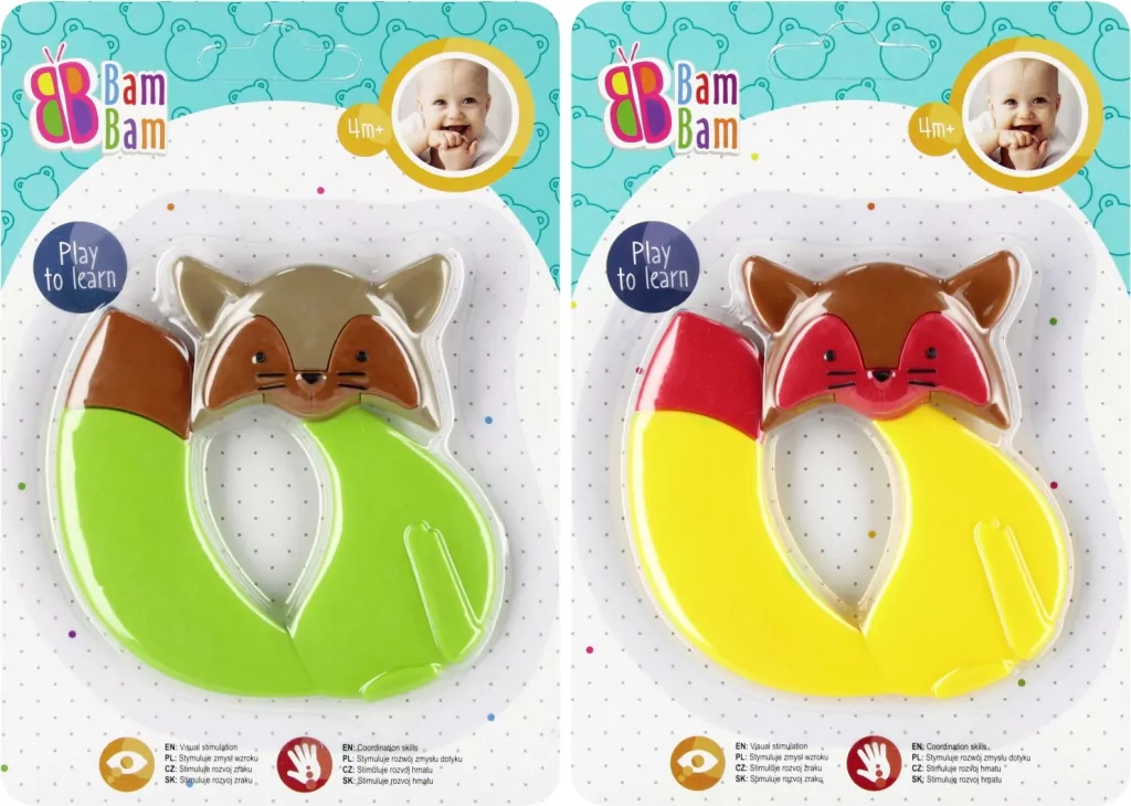 Gryzak dla dzieci lisek mix BAM BAM - tantis.pl