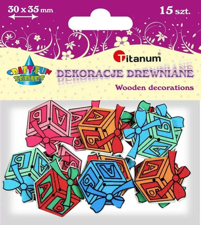 Drewniane guziki Prezenty 15szt - tantis.pl