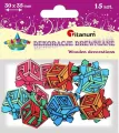 Drewniane guziki Prezenty 15szt - tantis.pl