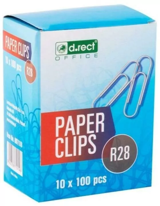 Spinacze metalowe 28mm, okrągłe - tantis.pl