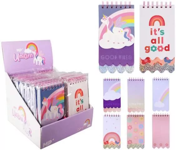 Notes na spirali Unicorn 10x19,5cm MIX - tantis.pl