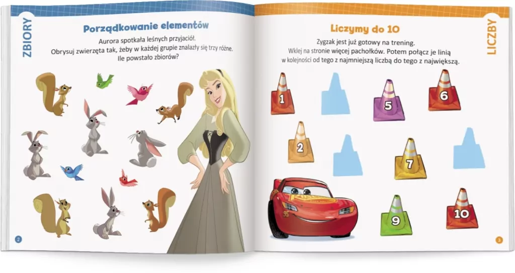 Disney uczy. Elementarz matematyczny. Ćwiczenia - tantis.pl