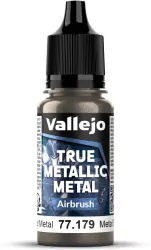 Vallejo: 77.179 - True Metallic Metal - Airbrush - Aged Metal (18 ml)