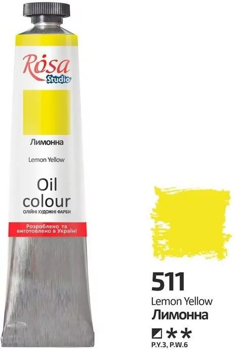 Farba olejna lemon yellow 511 45ml - tantis.pl