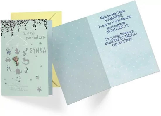 Karnet B6 DK-745 Narodziny synka