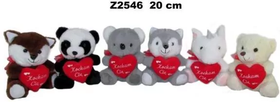 Maskotka Kocham Cię 20cm MIX - tantis.pl