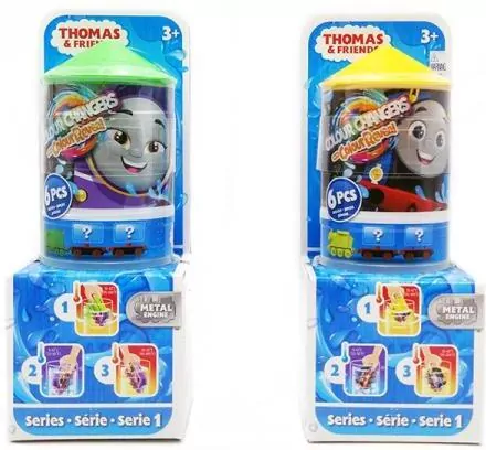 Mattel. Tomek i Przyjaciele Color Reveal Lokomotywa + wagoniki. Mix, 1 sztuka - tantis.pl