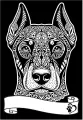 Kolorowanka welwetowa A4 Doberman - tantis.pl