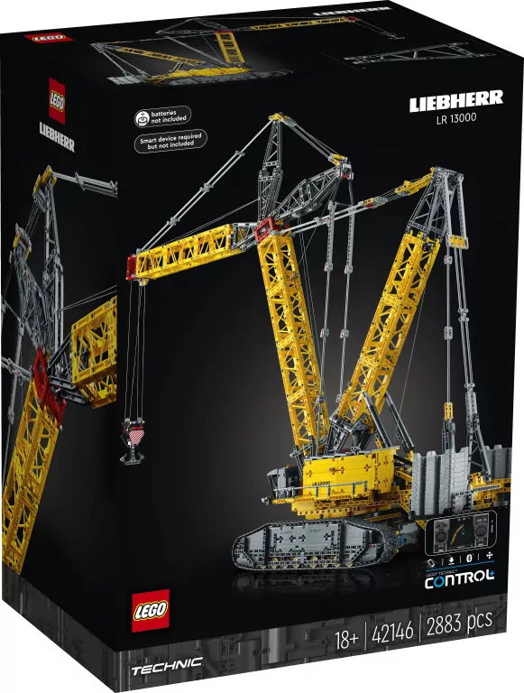 LEGO® Technic. Żuraw gąsienicowy Liebherr LR 13000. 42146 - tantis.pl