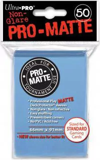 ULTRA-PRO Deck Protector - Pro-Matte Non-Glare Light Blue (Jasnoniebieski) 50 szt. - tantis.pl