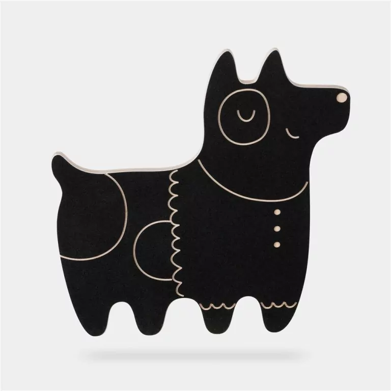 Piesek II drewniana tablica kredowa + kredy - tantis.pl