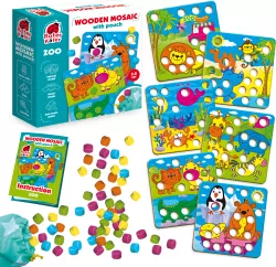 Drewniana mozaika. Zoo