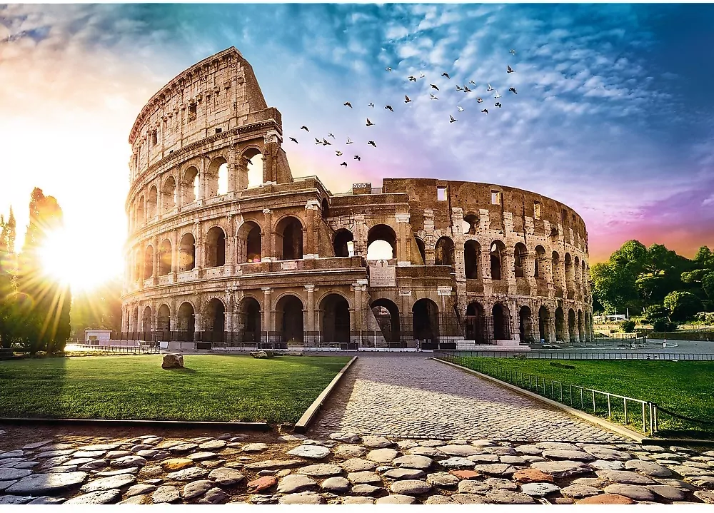 Puzzle 1000. Koloseum w promieniach słońca - tantis.pl