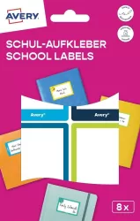 Naklejki szkolne - 48x70 mm 8 naklejek