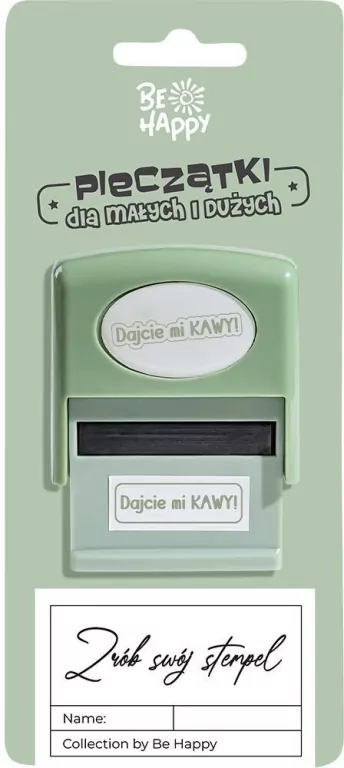 Pieczątka z napisem Dajcie mi kawy! - tantis.pl