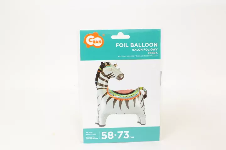 Balon foliowy Zebra 58x73cm - tantis.pl