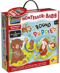 Okrągłe puzzle. Montessori Baby