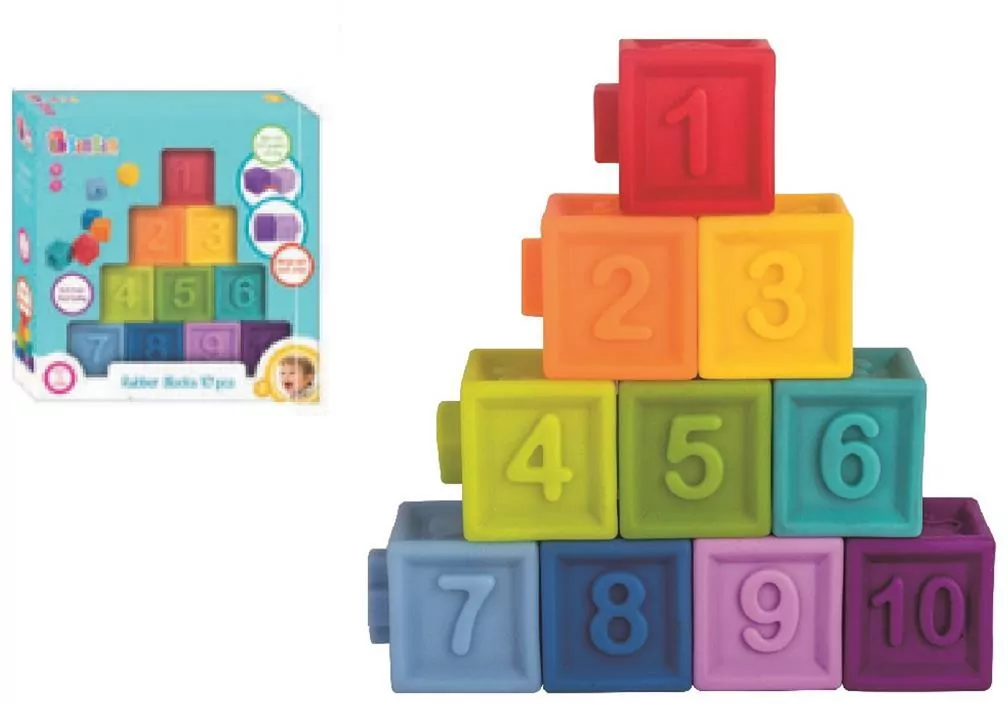 Gumowe klocki 10 sztuk - tantis.pl