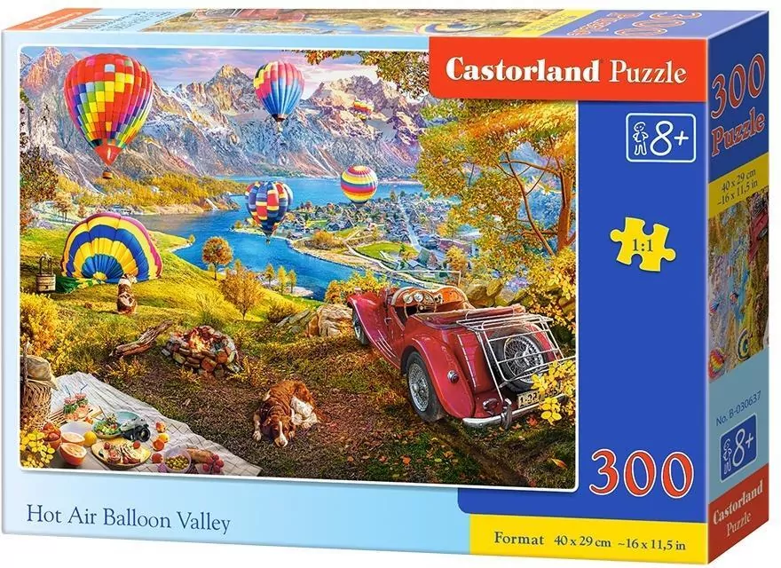 Puzzle 300 Hot Air Balloon Valley CASTOR - tantis.pl