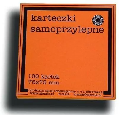 Karteczki samoprzylepne Fluo 75x75mm 100K pomar. - tantis.pl