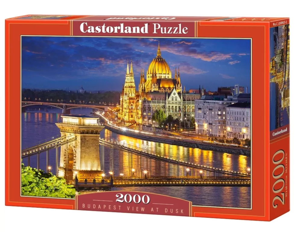 Puzzle 2000. Budapest view at dusk. Budapeszt o zmierzchu - tantis.pl