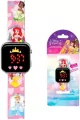 Zegarek LED z kalendarzem Disney Princess PN4463 - tantis.pl