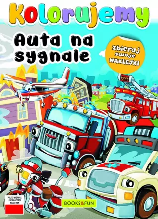 Kolorujemy. Auta na sygnale - tantis.pl