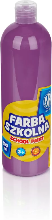 Farba szkolna śliwkowa 500ml ASTRA - tantis.pl