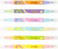 Zakreślacz 2stronny 6kol neon/pastel - tantis.pl