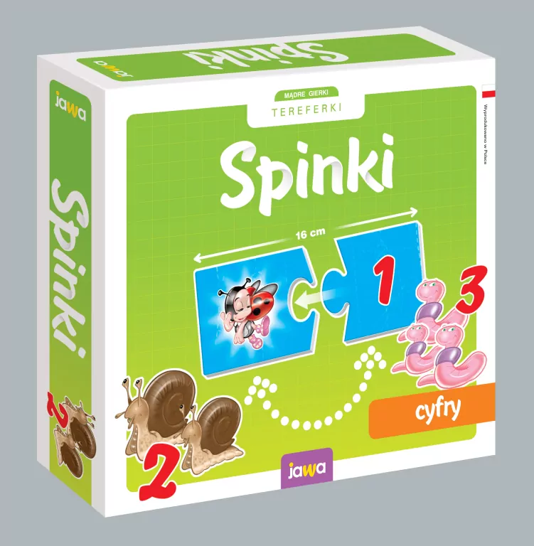 Spinki. Cyfry. Mądre Gierki Tereferki - tantis.pl