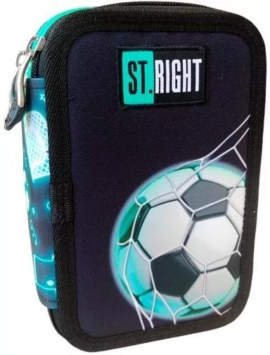 Piórnik potrójny z wyposażeniem PC5 Neon Football - tantis.pl