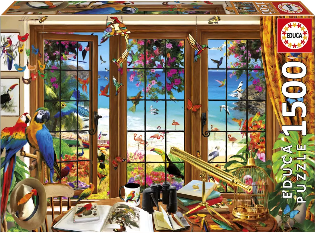 Puzzle 1500 Okno obserwatora ptaków - tantis.pl