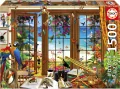 Puzzle 1500 Okno obserwatora ptaków - tantis.pl