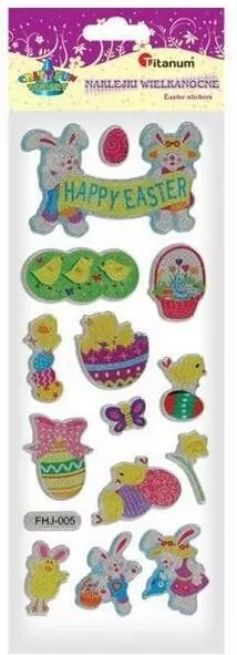 Naklejki wypukłe Happy Easter mix - tantis.pl