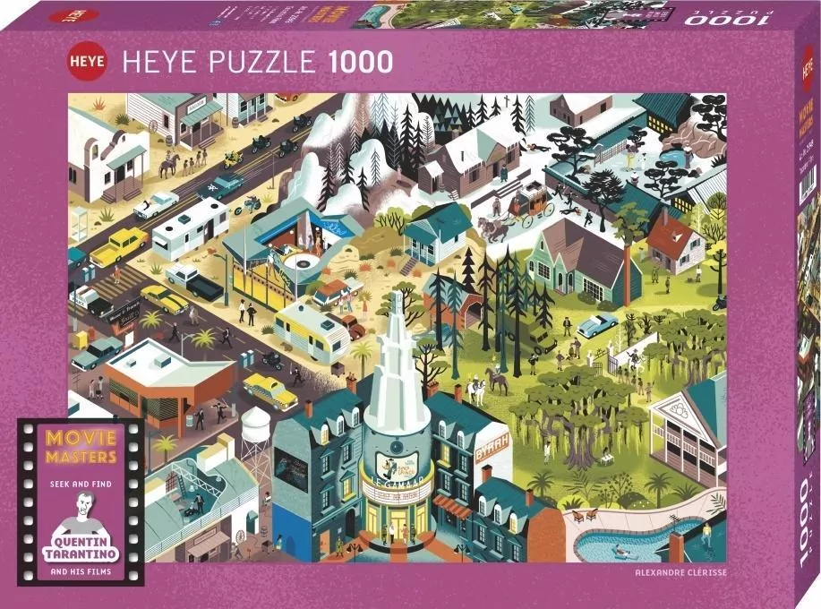 Puzzle 1000 Filmy Quantina Tarantino - tantis.pl