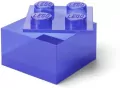 LEGO(R) pojemnik klocek czwórka transparentny fiolet - tantis.pl